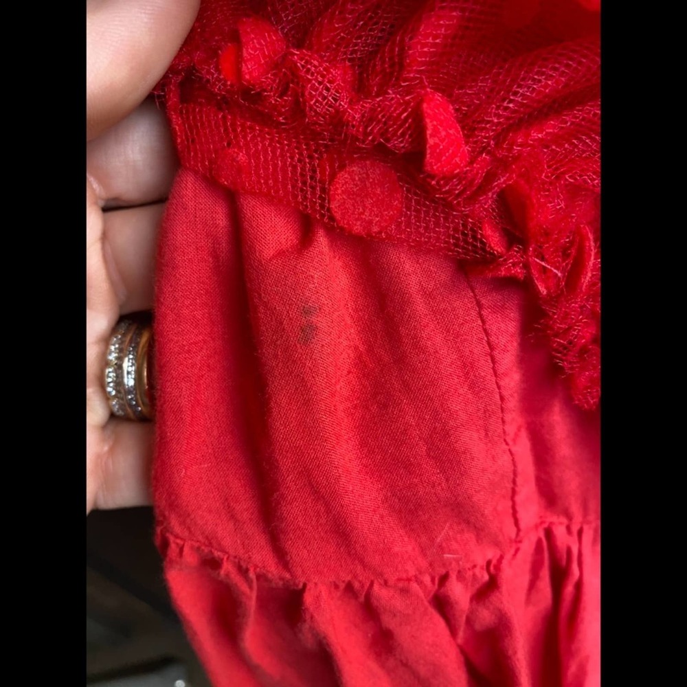 Junior Gaultier Red Tulle Dress - Picture 3 of 6